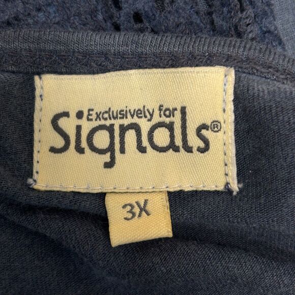 Exclusively for Signals Floral Blouse Top Shirt Size 3X Embroidered Boho C002 -3 - Picture 7 of 16